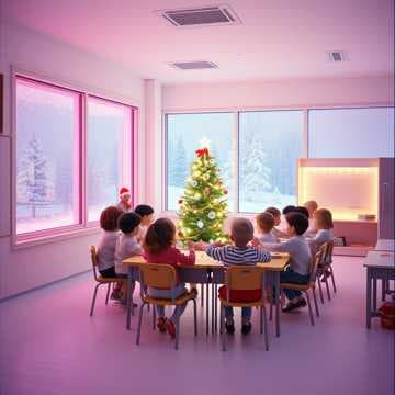 в садике новый год