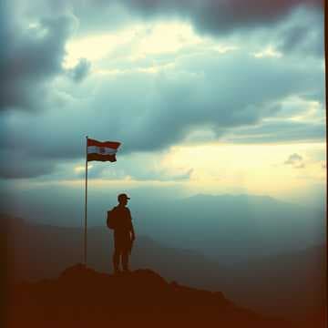 tanding on the dividing line between sky and earth 1