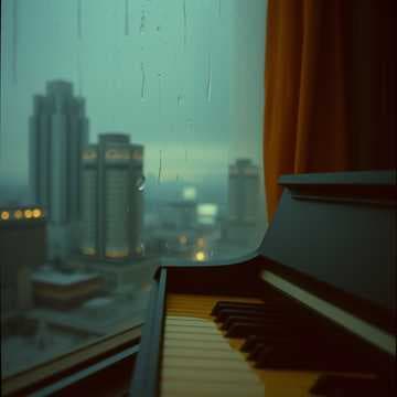 Midnight Window Reflections