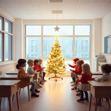 в садике новый год
