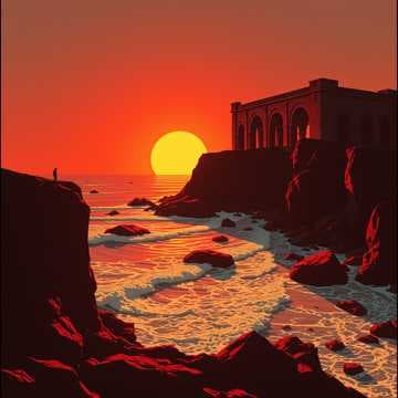 Алеет закат