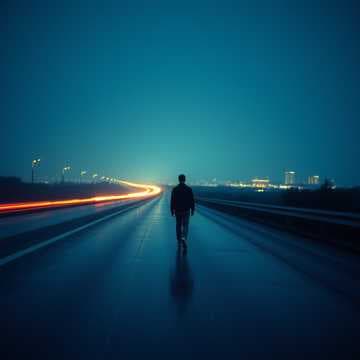 Дорога в ночи